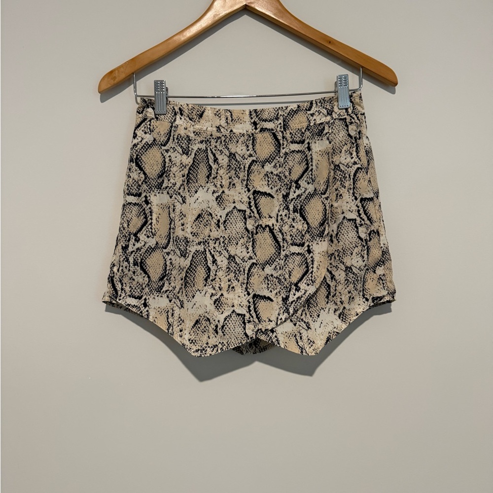 Snakeskin Print Women's Skort Wild Honey